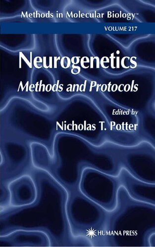 Neurogenetics: Methods and Protocols (Methods in Molecular Biology, 217)