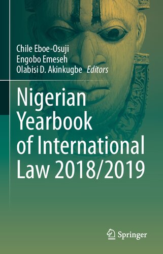 Nigerian Yearbook of International Law 2018/2019