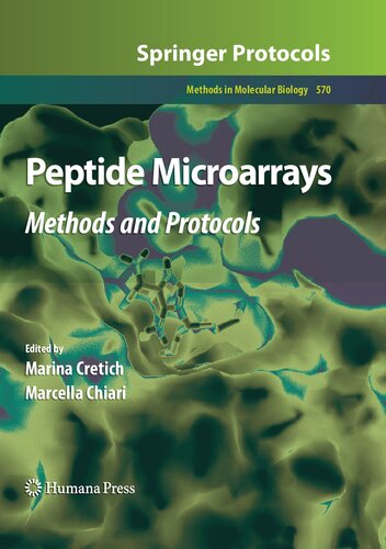 Peptide Microarrays: Methods and Protocols (Methods in Molecular Biology, 570)