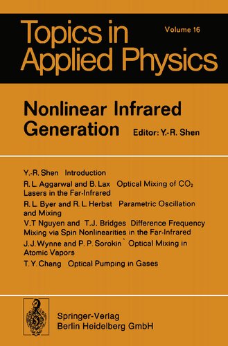 Nonlinear Infrared Generation (Topics in Applied Physics)