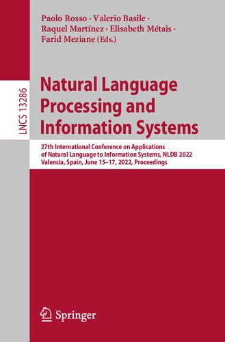 Natural Language Processing and Information Systems (Lecture Notes in Computer Science)