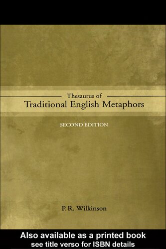 Thesaurus of Traditional English Metaphors