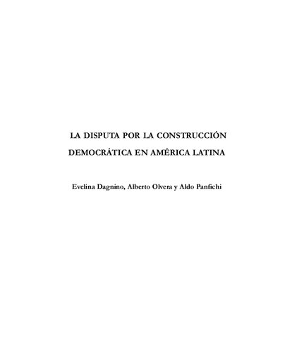 La disputa por la construcción democrática en América Latina