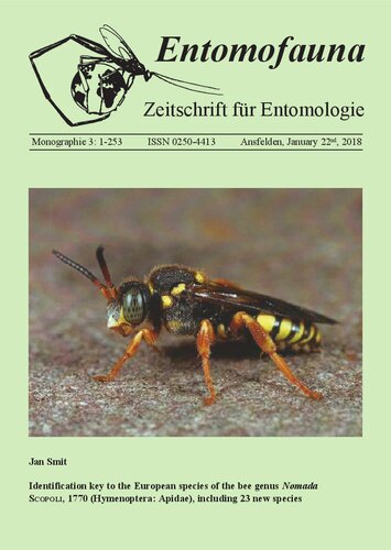 Identification key to the European species of the bee genus Nomada Scopoli, 1770 (Hymenoptera: Apidae), including 23 new species