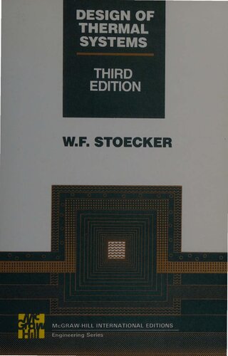 Design of Thermal Systems International Edition