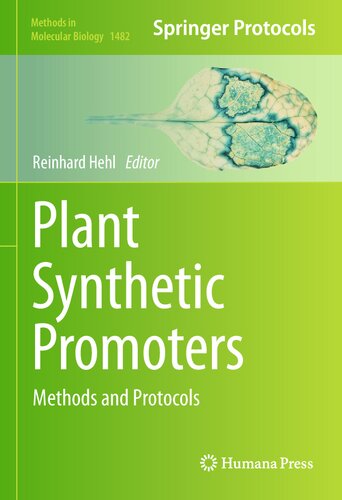 Plant Synthetic Promoters: Methods and Protocols (Methods in Molecular Biology, 1482)