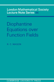 Diophantine Equations over Function Fields
