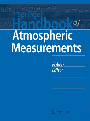 Springer Handbook of Atmospheric Measurements (Springer Handbooks)
