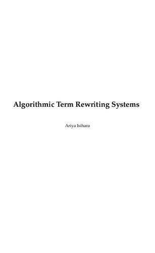 Algorithmic term rewriting systems
