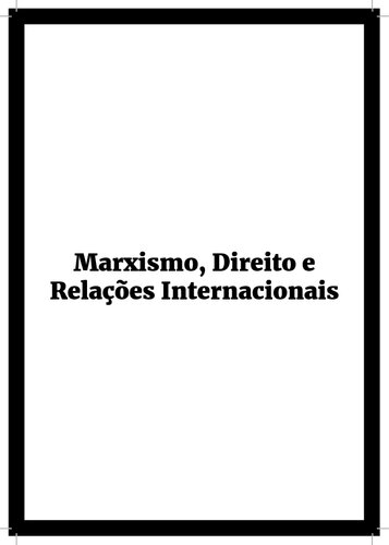 Marxismo, Direito e Relações Internacionais