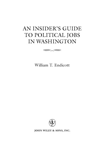 An Insider's Guide to Political Jobs in Washington