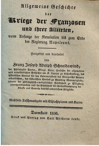 Der Feldzug der Franzosen gegen die Verbündeten in Italien in den Jaren 1798 und 1799