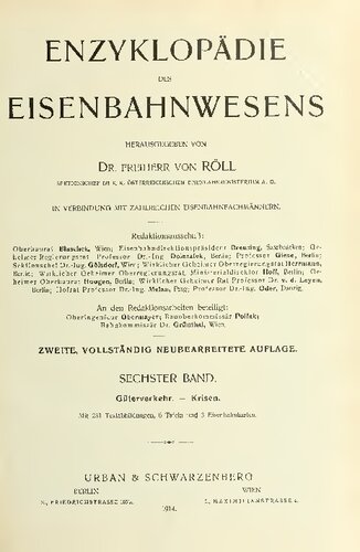 Enzyklopädie des Eisenbahnwesens / Güterverkehr - Krisen