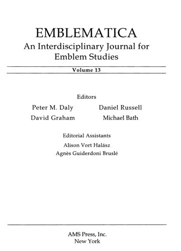Emblematica : an interdisciplinary journal for emblem studies