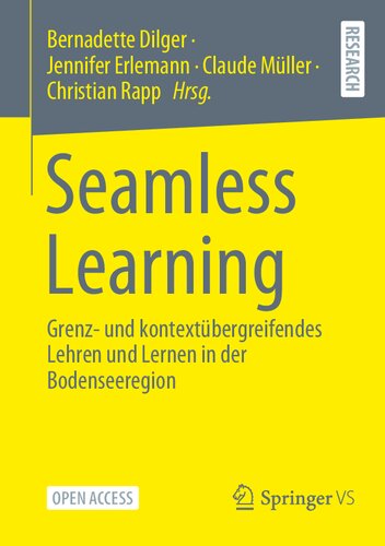 Seamless Learning: Grenz- und kontextübergreifendes Lehren und Lernen in der Bodenseeregion (German Edition)