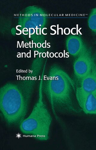 Septic Shock Methods and Protocols (Methods in Molecular Medicine, 36)