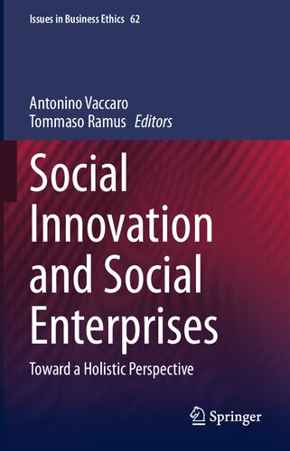 Social Innovation and Social Enterprises: Toward a Holistic Perspective (Issues in Business Ethics, 62)