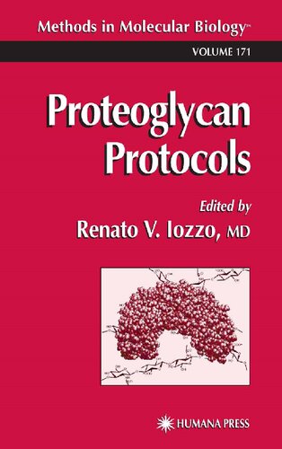 Proteoglycan Protocols (Methods in Molecular Biology, 171)