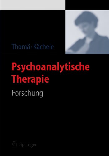 Psychoanalytische Therapie: Forschung (German Edition)