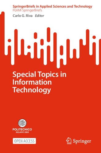 Special Topics in Information Technology (SpringerBriefs in Applied Sciences and Technology)