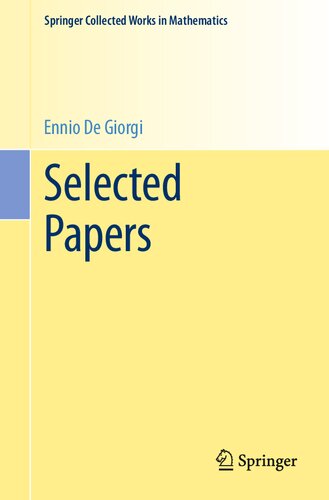 Selected Papers (Springer Collected Works in Mathematics)