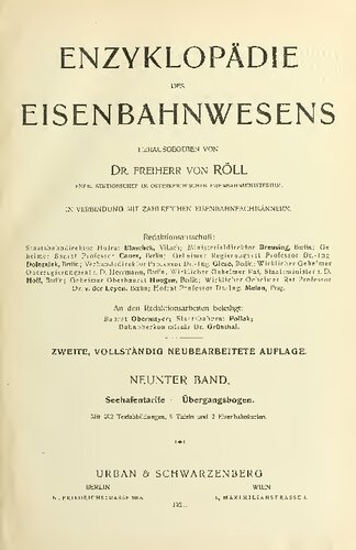 Enzyklopädie des Eisenbahnwesens / Seehafentarife - Übergangsbogen