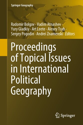 Proceedings of Topical Issues in International Political Geography (Springer Geography)
