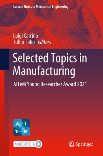 Selected Topics in Manufacturing: AITeM Young Researcher Award 2021 (Lecture Notes in Mechanical Engineering)