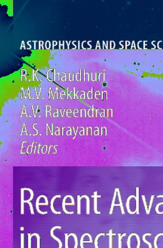 Recent Advances in Spectroscopy: Theoretical, Astrophysical and Experimental Perspectives (Astrophysics and Space Science Proceedings)