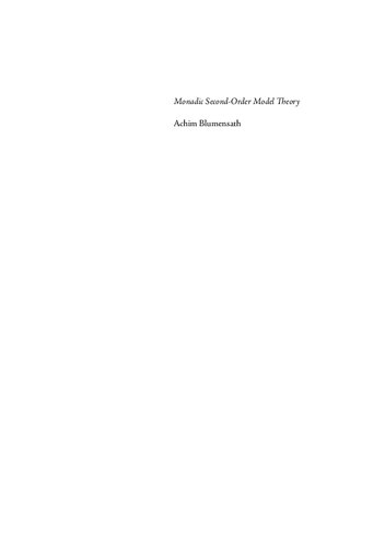 Monadic Second-Order Model Theory