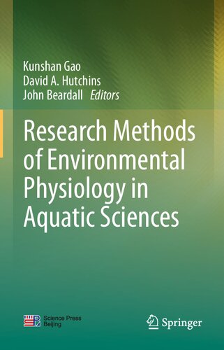 Research Methods of Environmental Physiology in Aquatic Sciences