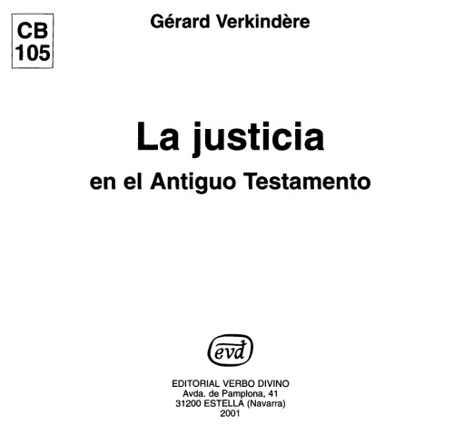 La Justicia en el Antiguo Testamento