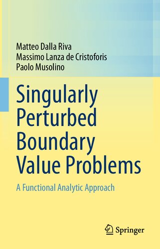 Singularly Perturbed Boundary Value Problems: A Functional Analytic Approach