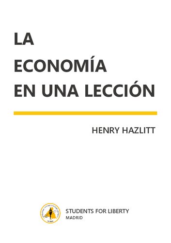 La economía en una lección