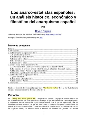 Los anarco-estatistas españoles: Un análisis histórico, económico y filosófico del anarquismo español