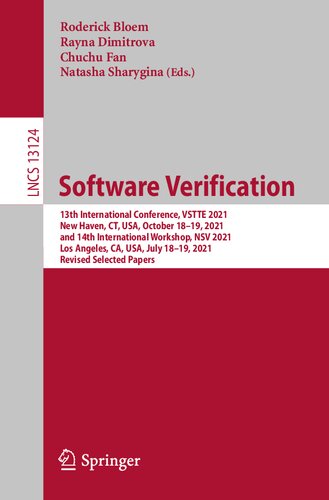Software Verification (Lecture Notes in Computer Science)