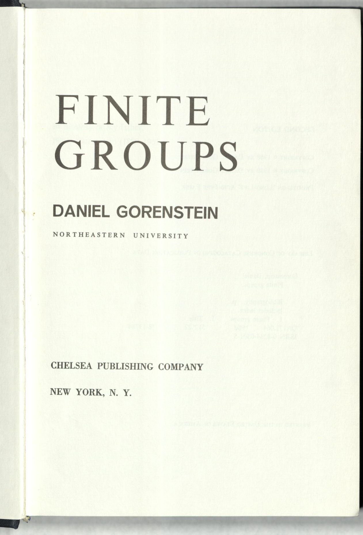 Finite Groups
