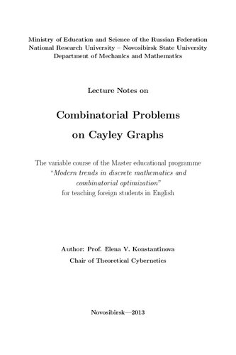 Combinatorial problems on Cayley graphs