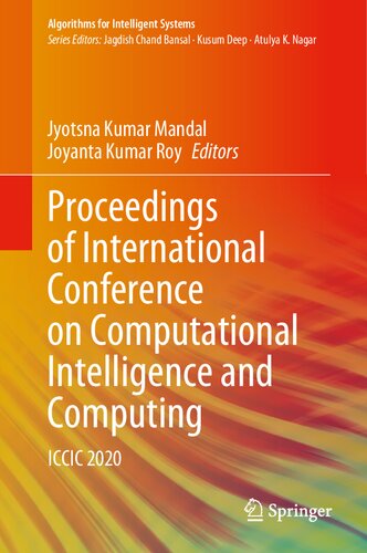Proceedings of International Conference on Computational Intelligence and Computing: ICCIC 2020 (Algorithms for Intelligent Systems)