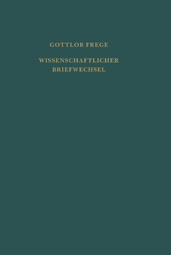 Nachgelassene Schriften und Wissenschaftlicher Briefwechsel. Zweiter Band: Wissenschaftlicher Briefwechsel: Zweiter Band der 