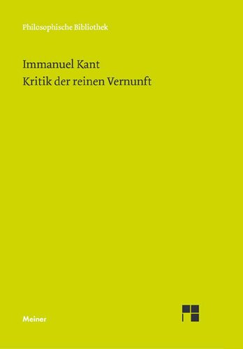 Kritik der reinen Vernunft