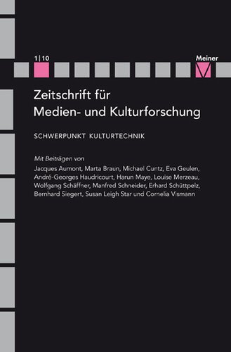Kulturtechnik: Zeitschrift für Medien- und Kulturforschung