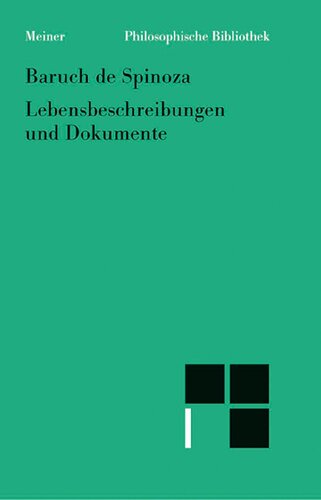 Sämtliche Werke / Lebensbeschreibungen und Dokumente