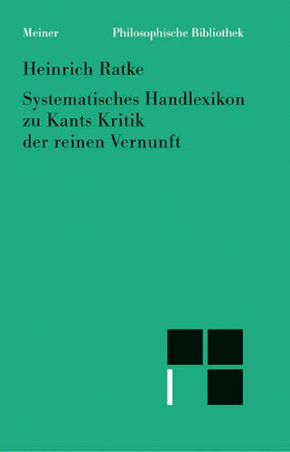 Systematisches Handlexikon zu Kants 