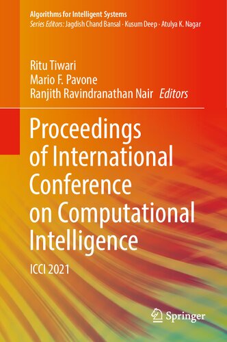 Proceedings of International Conference on Computational Intelligence: ICCI 2021 (Algorithms for Intelligent Systems)