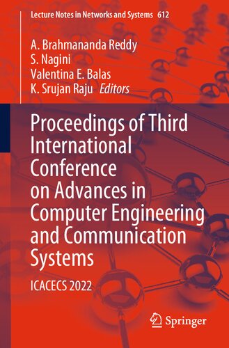 Proceedings of Third International Conference on Advances in Computer Engineering and Communication Systems: ICACECS 2022 (Lecture Notes in Networks and Systems, 612)