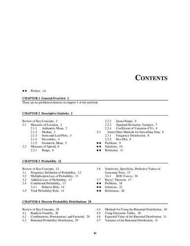 Study Guide For Fundamentals Of Biostatistics, 8e