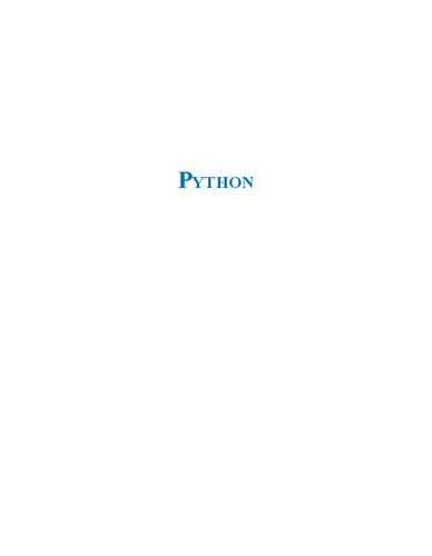 Python: An Introduction to Programming