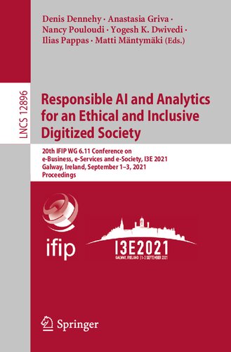 Responsible AI and Analytics for an Ethical and Inclusive Digitized Society (Information Systems and Applications, incl. Internet/Web, and HCI)