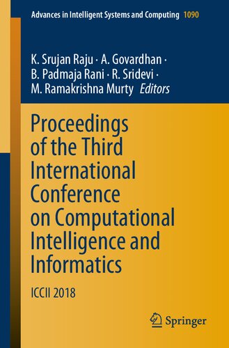 Proceedings of the Third International Conference on Computational Intelligence and Informatics: ICCII 2018 (Advances in Intelligent Systems and Computing, 1090)